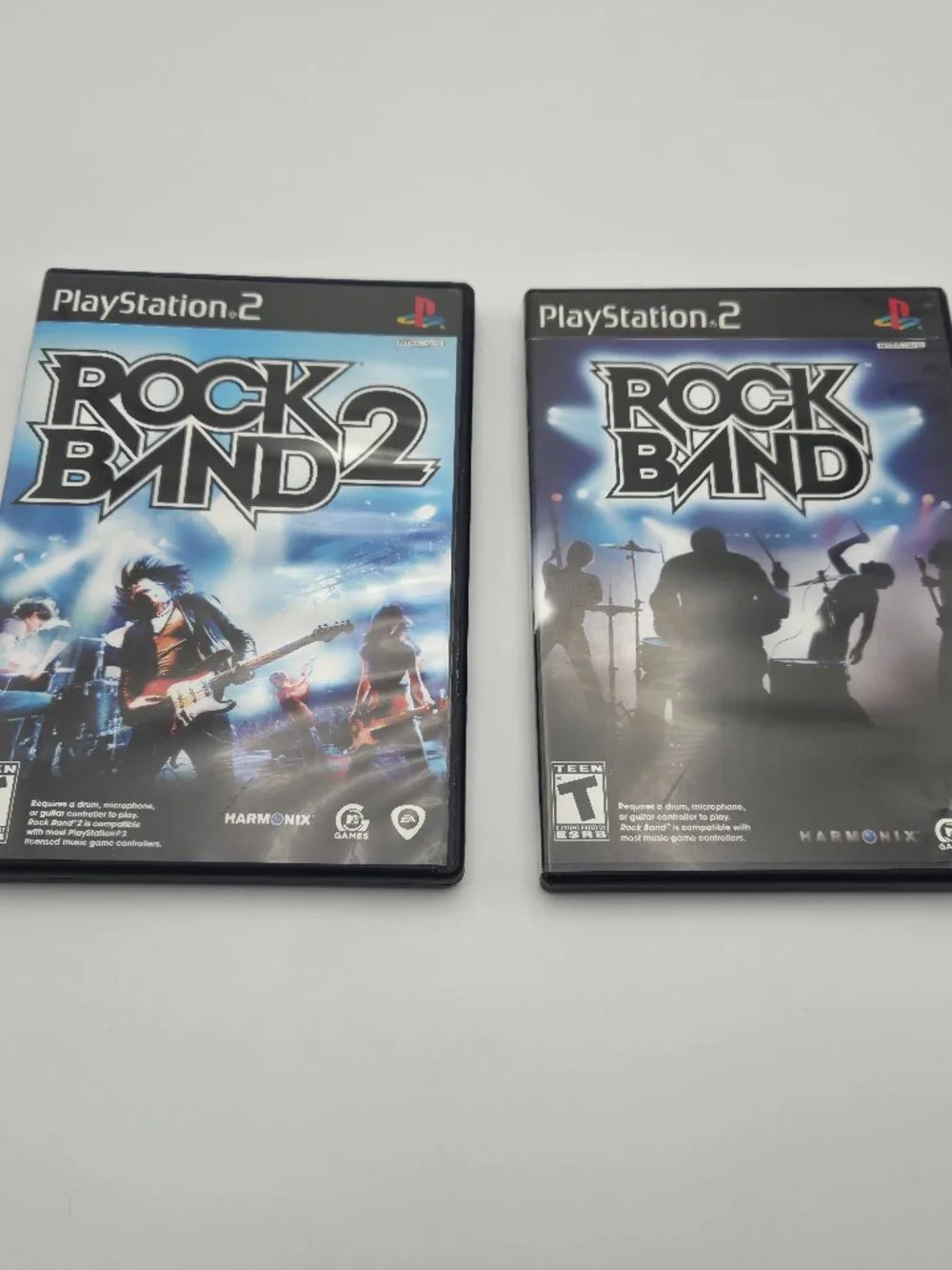 Rock Band & Rock Band 2 – PlayStation 2 PS2 – Complete In Box